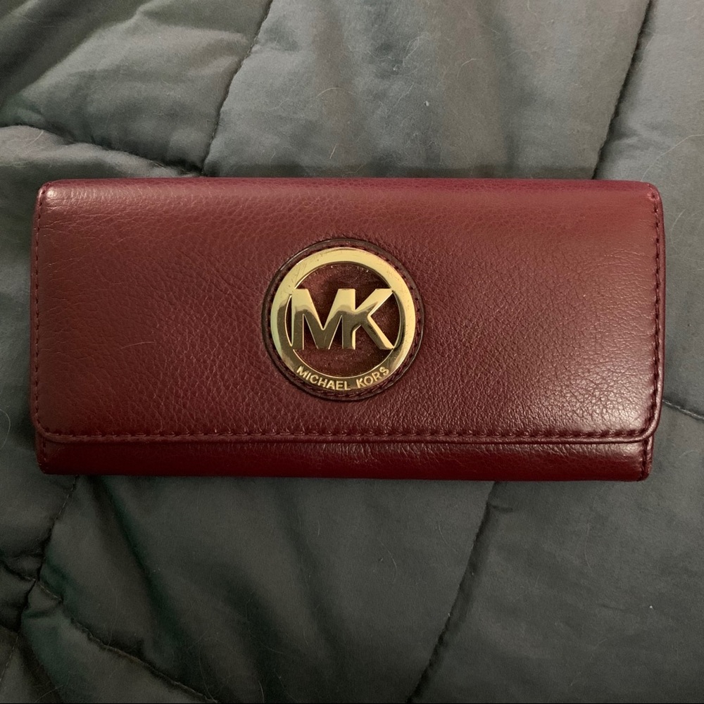 Dark maroon/wine Michael Kors Wallet
